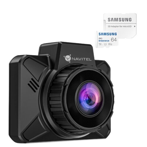 Wideorejestrator NAVITEL AR202 NV + Karta pamięci SAMSUNG Pro Endurance microSDXC 64GB + Adapter