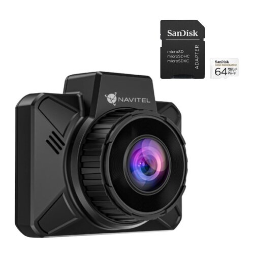 Wideorejestrator NAVITEL AR202 NV + Karta pamięci SANDISK microSDXC 64GB