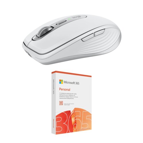 Mysz LOGITECH MX Anywhere 3S Jasnoszary + Program MICROSOFT 365 Personal