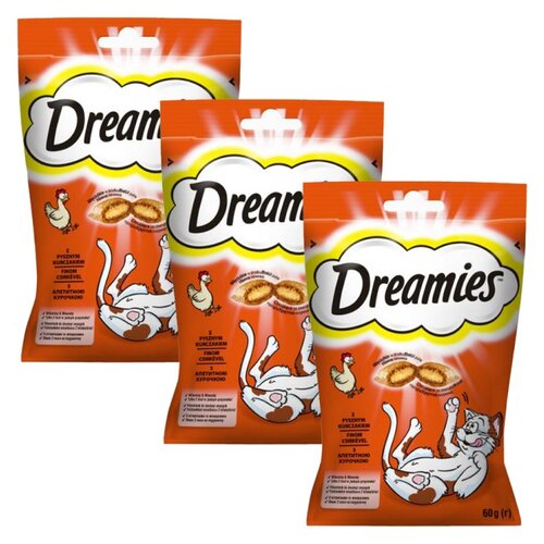 Przysmak dla kota DREAMIES Kurczak 3 x 60 g