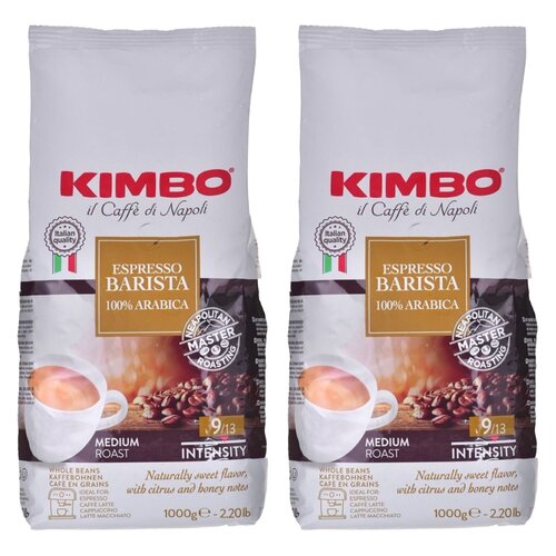 Kawa ziarnista KIMBO Espresso Barista Arabica 2 x 1 kg