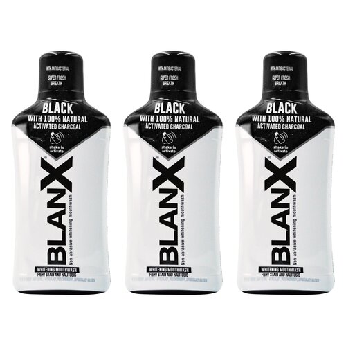 Płyn do płukania jamy ustnej BLANX Charcoal 3 x 500 ml