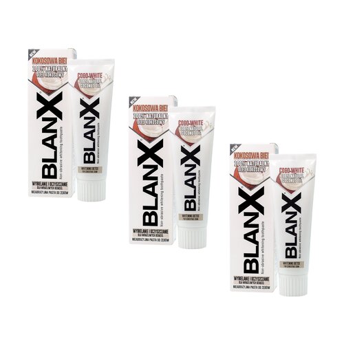 Pasta do zębów BLANX Kokosowa biel 3 x 75 ml