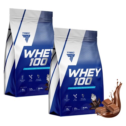 Odżywka białkowa TREC NUTRITION Whey 100 Czekoladowy (2 x 700 g)