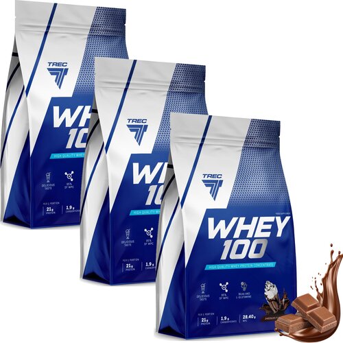 Odżywka białkowa TREC NUTRITION Whey 100 Czekoladowy 3 x 700 g