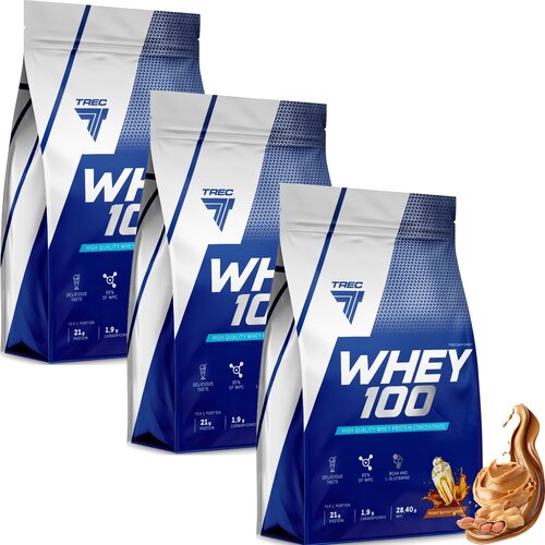 Odżywka białkowa TREC NUTRITION Whey 100 Masło orzechowe 3 x 700 g