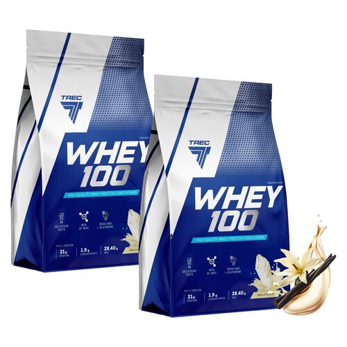 Odżywka białkowa TREC NUTRITION Whey 100 Waniliowy (2 x 700 g)