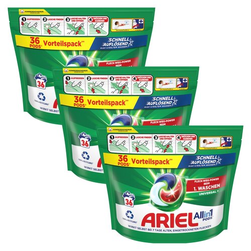 Kapsułki do prania ARIEL All in 1 Pods Universal+ 108 szt.