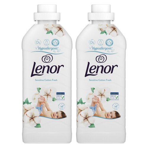 Płyn do płukania LENOR Sensitive Cotton Fresh 2 x 810 ml