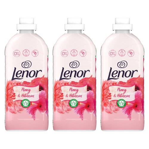 Płyn do płukania LENOR Peony & Hibiscus 3 x 1200 ml