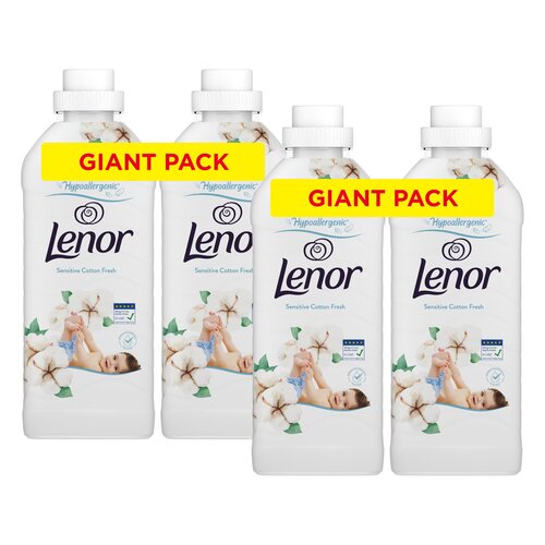 Płyn do płukania LENOR Sensitive Cotton Fresh 4 x 1200 ml