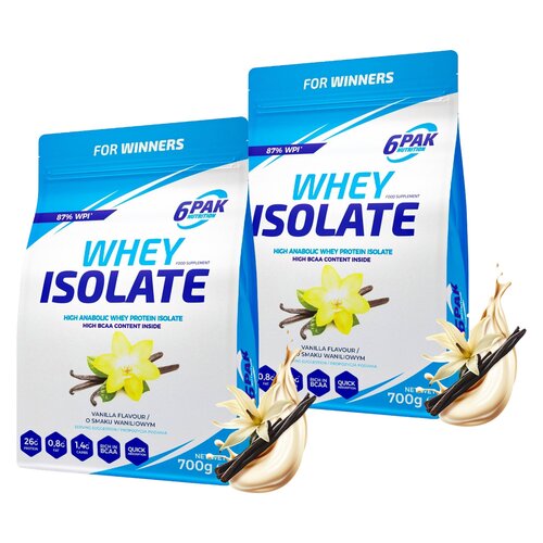 Odżywka białkowa 6PAK Whey Isolate Waniliowy (2 x 700 g)