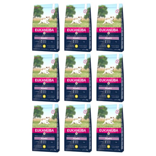 Karma dla psa EUKANUBA Puppy Small Breeds Kurczak 9 x 3 kg
