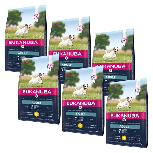 Karma dla psa EUKANUBA Adult Small Breeds Kurczak 6 x 3 kg
