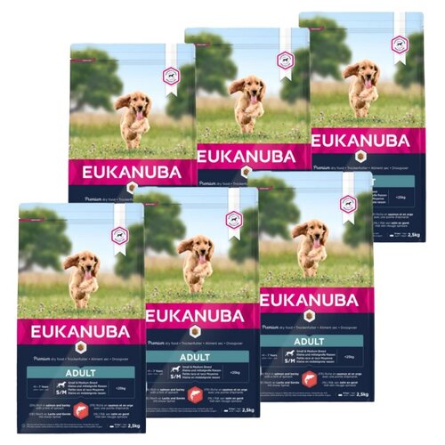 Karma dla psa EUKANUBA Adult Medium Breeds Łosoś 6 x 2.5 kg