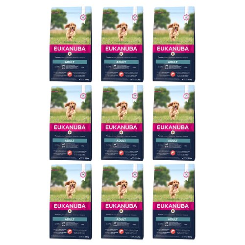 Karma dla psa EUKANUBA Adult Medium Breeds Łosoś 9 x 2.5 kg