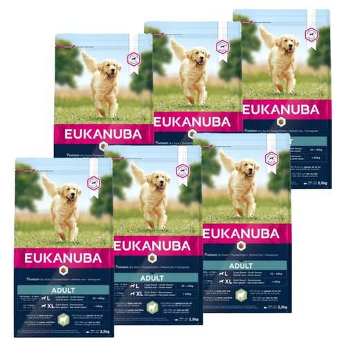 Karma dla psa EUKANUBA Adult Large Breeds Adult Jagnięcina z ryżem 6 x 2.5 kg