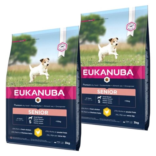 Karma dla psa EUKANUBA Senior Small Breed Kurczak 2 x 3 kg