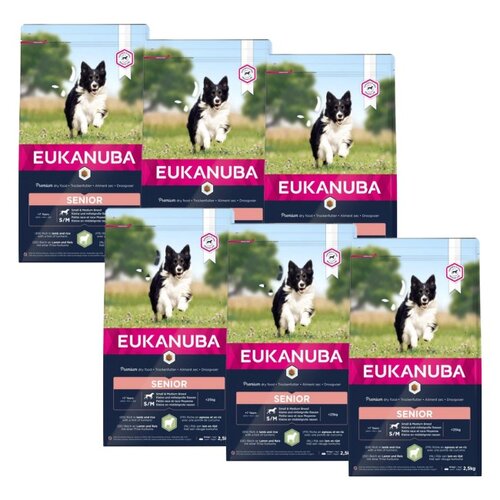 Karma dla psa EUKANUBA Senior Breeds Jagnięcina z ryżem 6 x 2,5 kg
