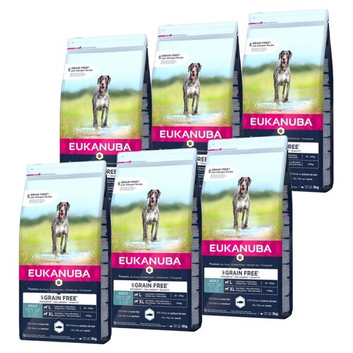 Karma dla psa EUKANUBA Adult Large Breeds Ryby Oceaniczne 6 x 3 kg