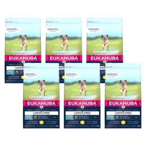 Karma dla psa EUKANUBA Adult Small Medium Kurczak 6 x 3 kg