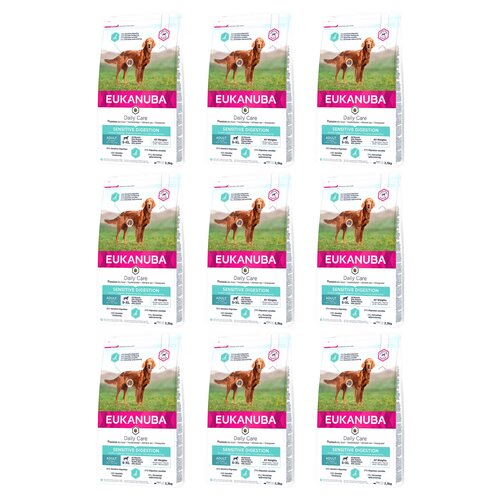 Karma dla psa psa EUKANUBA Daily Care Sensitive Digestion Kurczak 9 x 2.3 kg