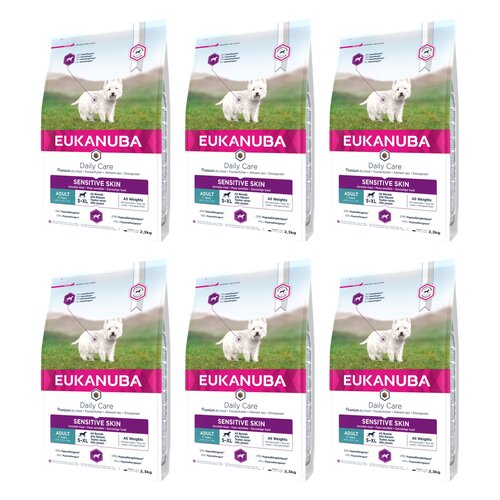 Karma dla psa EUKANUBA Daily Care Sensitive Skin Ryby Oceaniczne 6 x 2.3 kg