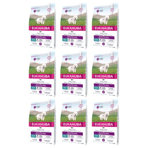 Karma dla psa EUKANUBA Daily Care Sensitive Skin Ryby Oceaniczne 9 x 2.3 kg