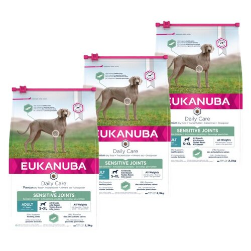 Karma dla psa EUKANUBA Daily Care Sensitive Joints Adult Breeds Kurczak 3 x 2.3 kg