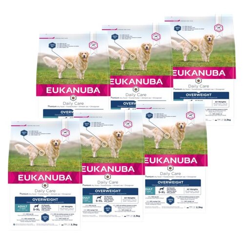 Karma dla psa EUKANUBA Daily Care Overweight Adult Breeds Kurczak 6 x 2.3 kg