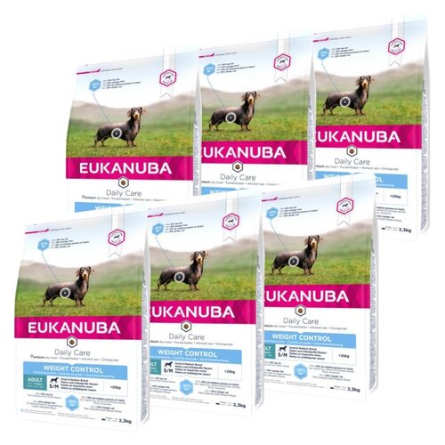 Karma dla psa EUKANUBA Daily Care Weight Control Medium Breeds Kurczak 6 x 2.3 kg