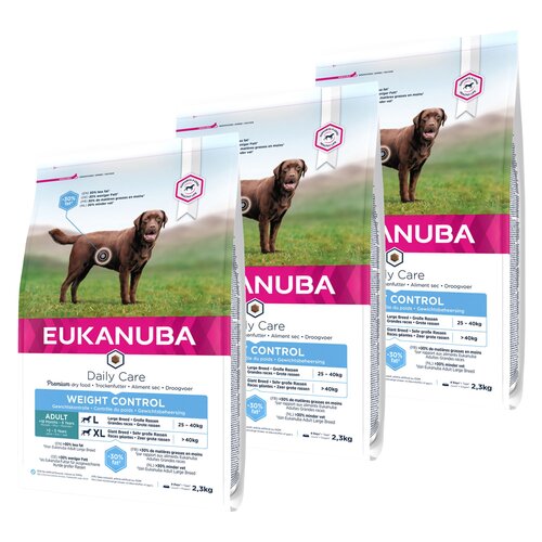 Karma dla psa EUKANUBA Daily Care Weight Control Large Breeds Kurczak 3 x 2.3 kg