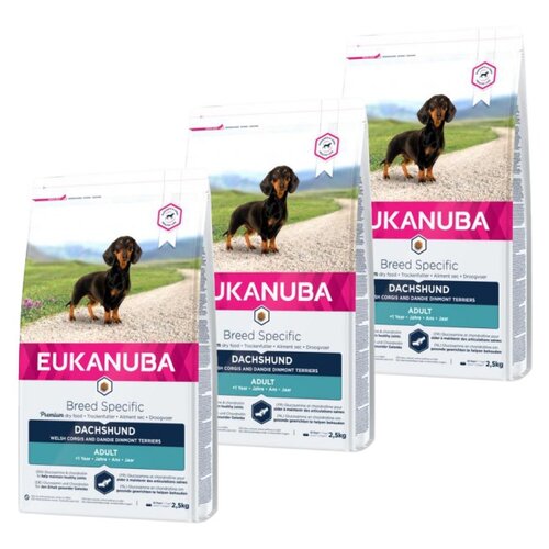 Karma dla psa EUKANUBA Adult Breed Specific Kurczak 3 x 2.5 kg