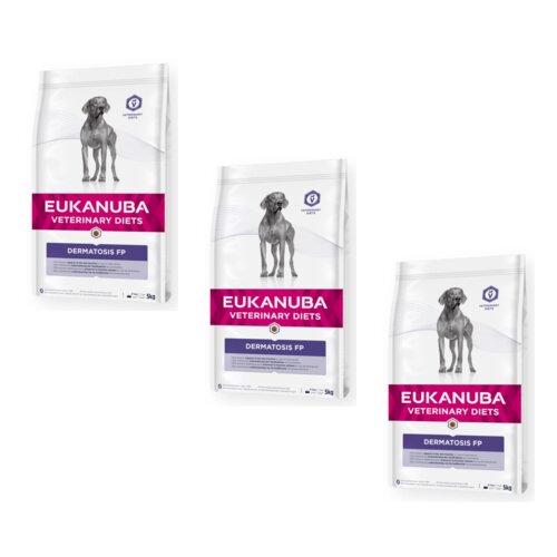 Karma dla psa EUKANUBA Veterinary Diets Dermatosis FP Ryba Oceaniczna 3 x 5 kg