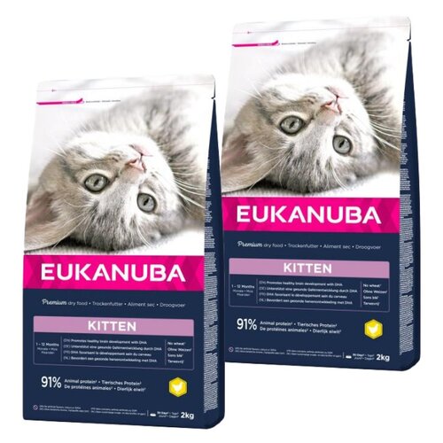 Karma dla kota EUKANUBA Kitten Kurczak 2 x 2 kg