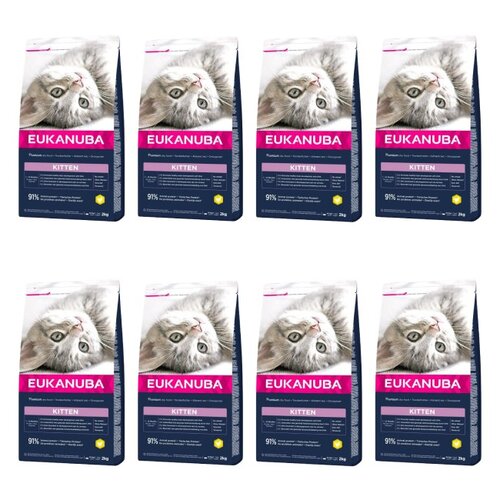Karma dla kota EUKANUBA Kitten Kurczak 8 x 2 kg