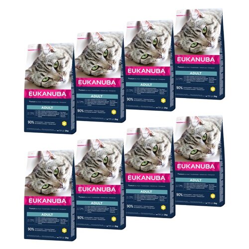 Karma dla kota EUKANUBA Adult Kurczak 8 x 2 kg