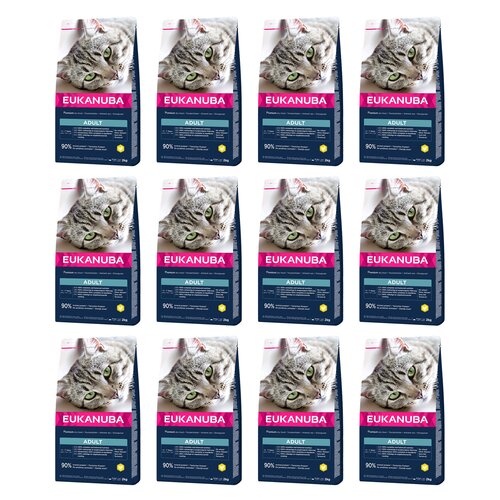 Karma dla kota EUKANUBA Adult Kurczak 12 x 2 kg