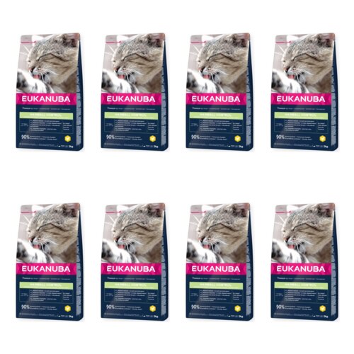 Karma dla kota EUKANUBA Hairball Control Kurczak 8 x 2 kg