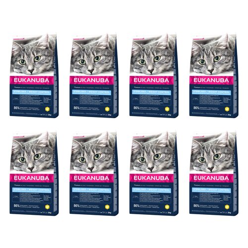 Karma dla kota EUKANUBA Sterilised/Weight Control Kurczak 8 x 2 kg