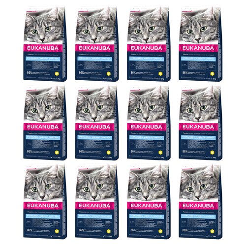 Karma dla kota EUKANUBA Sterilised/Weight Control Kurczak 12 x 2 kg
