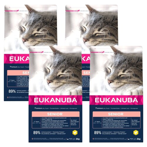 Karma dla kota EUKANUBA Dla Starszych Kotów Kurczak 4 x 2 kg