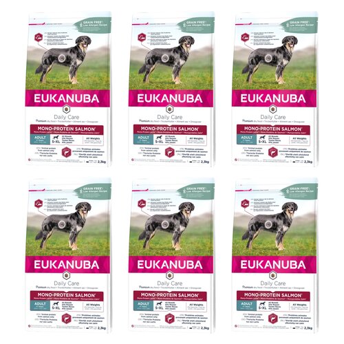 Karma dla psa EUKANUBA Adult Mono-Protein Łosoś 6 x 2.3 kg