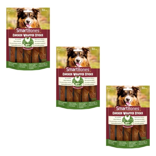 Przysmak dla psa SMART BONES Chicken Wrap Sticks Medium (15 szt.) 3 x 125 g