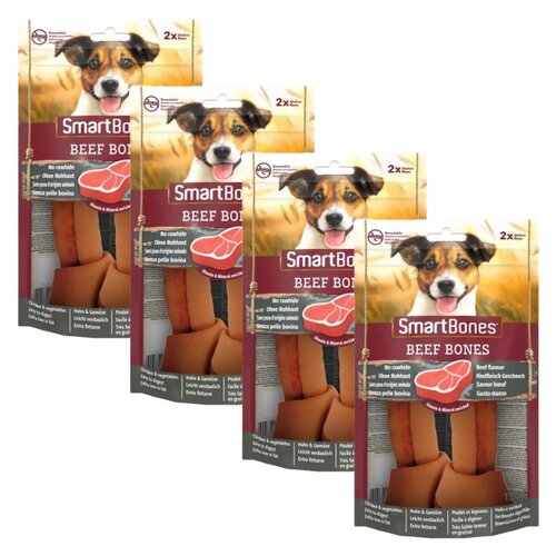 Przysmak dla psa SMART BONES Beef Bones Medium (8 szt.) 4 x 158 g