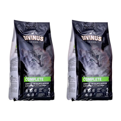 Karma dla kota DIVINUS Cat Complete Kurczak 2 x 2 kg