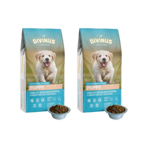 Karma dla psa DIVINUS Puppy Kurczak 2 x 4 kg