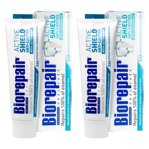 Pasta do zębów BIOREPAIR Aktywna Tarcza 75 ml 2 szt.