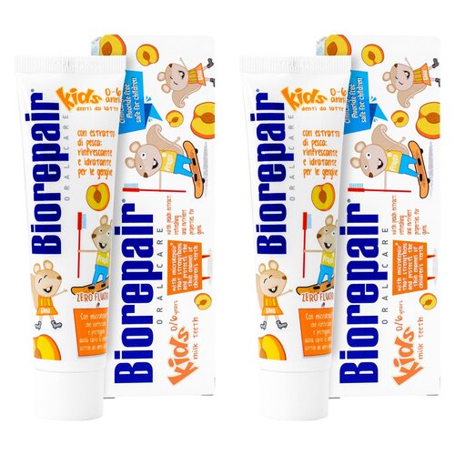 Pasta do zębów BIOREPAIR Junior Kids Brzoskwinia 50 ml 2 szt.
