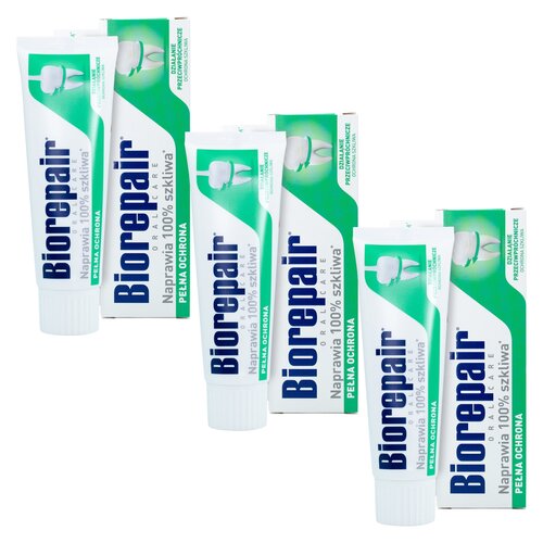 Pasta do zębów BIOREPAIR Pełna ochrona 75 ml 3 szt.